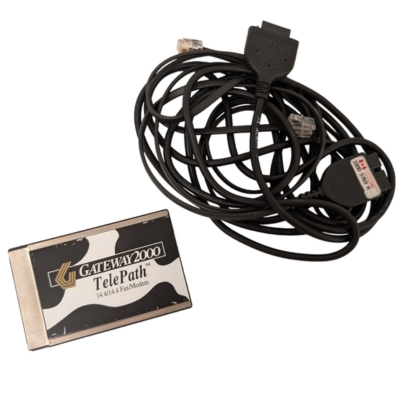 GATEWAY Modem Internal Vintage Cow Print Dial-up Credit Card Retro Novelty - Picture 1 of 6